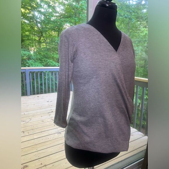 H.I.P Grey Crossover Top - Picture 5 of 5